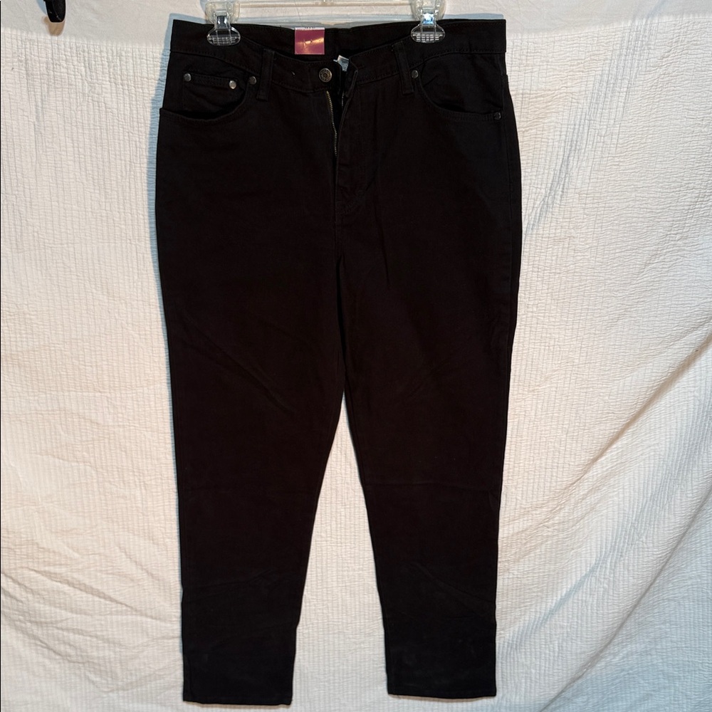 Elegant Black Straight Leg Women's Jeans